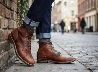Joachim | Bottes effet cuir à lacets
