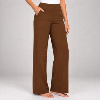 Clarisse | Pantalon large stretch taille haute (1+1 OFFERT)