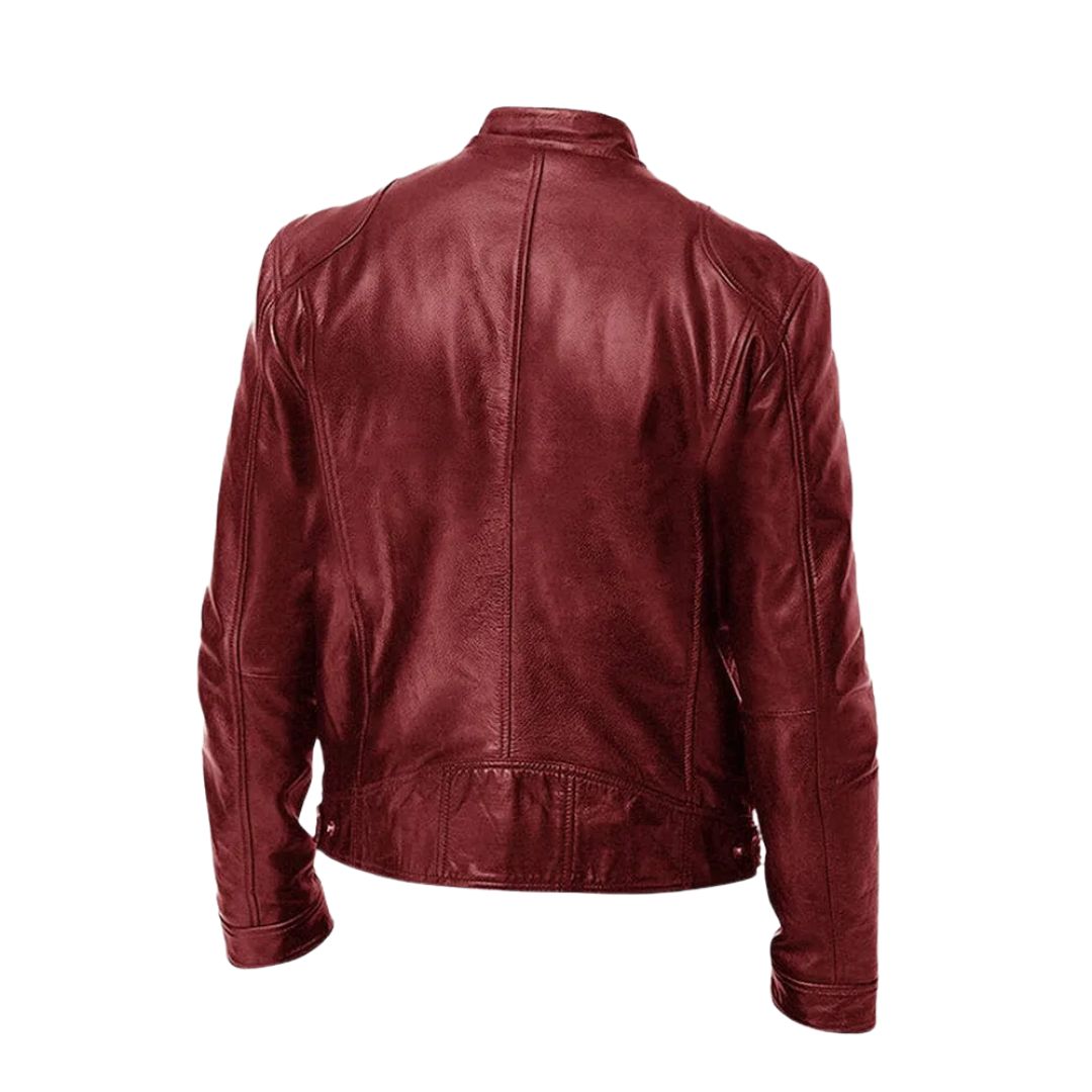 Alexandre | Veste en cuir à col montant homme