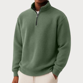 Damien | Pull zippé au confort quotidien et au style intemporel