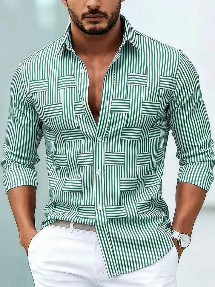 Lutz | Chemise vintage à rayures pour homme