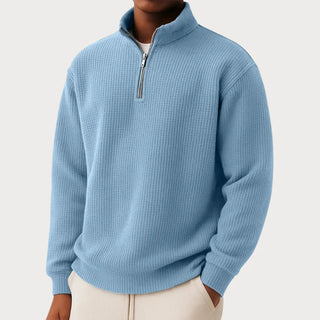 Damien | Pull zippé au confort quotidien et au style intemporel