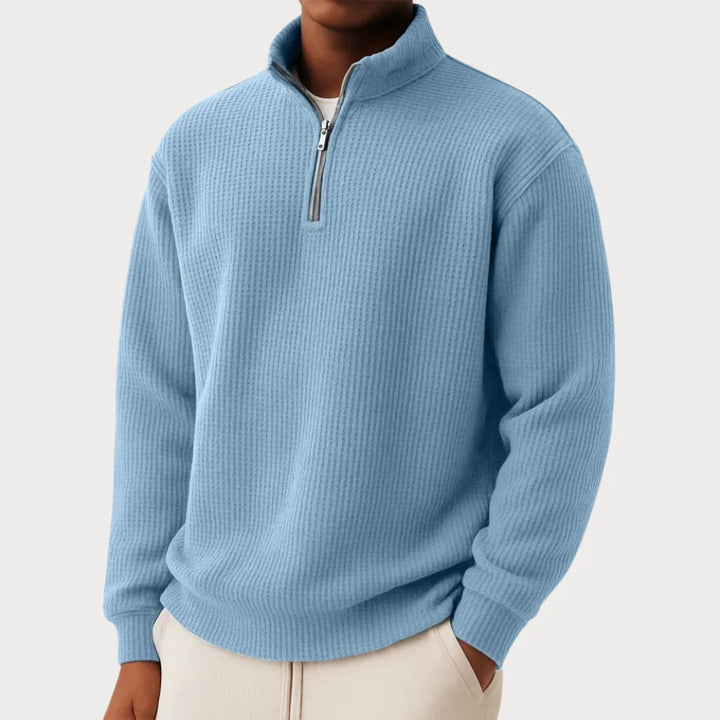 Damien | Pull zippé au confort quotidien et au style intemporel