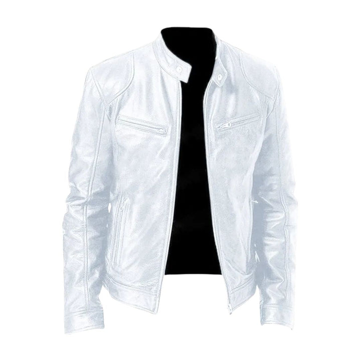Alexandre | Veste en cuir à col montant homme