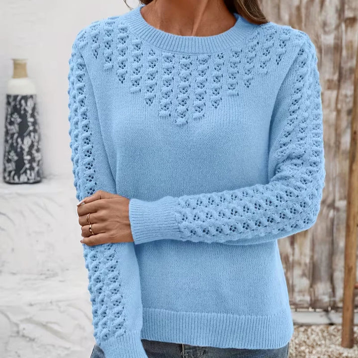 Janine | Pull en maille ajourée