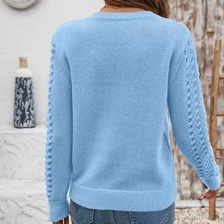 Janine | Pull en maille ajourée