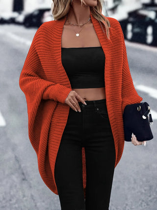 Garance | Gilet manches chauve-souris en grosse maille