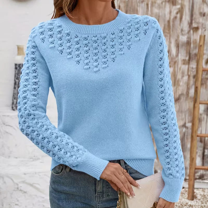 Janine | Pull en maille ajourée