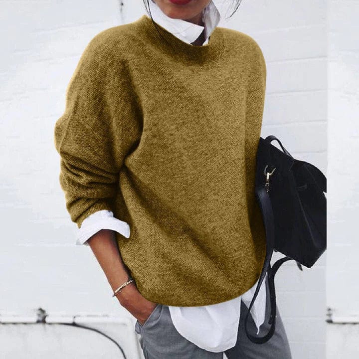 Solenne | Pull col rond en maille douce