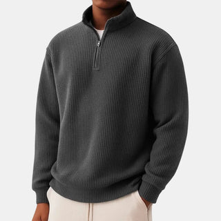 Damien | Pull zippé au confort quotidien et au style intemporel