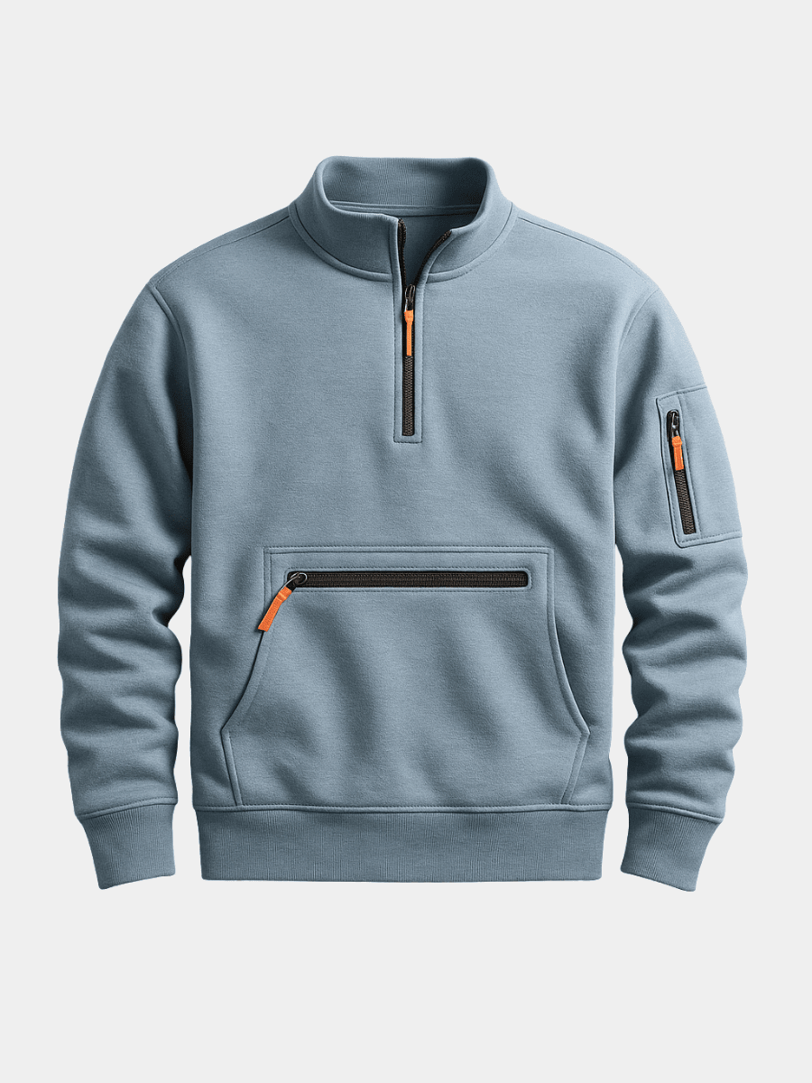 Ferdinand | Sweat demi-zippé à poche zippée