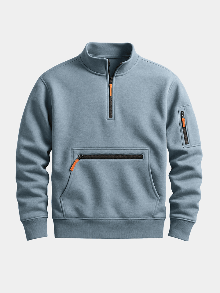 Ferdinand | Sweat demi-zippé à poche zippée