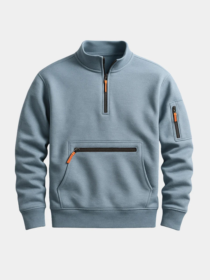 Ferdinand | Sweat demi-zippé à poche zippée