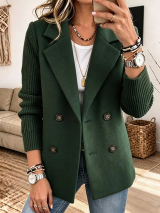 Léonie | Blazer élégant à manches en maille