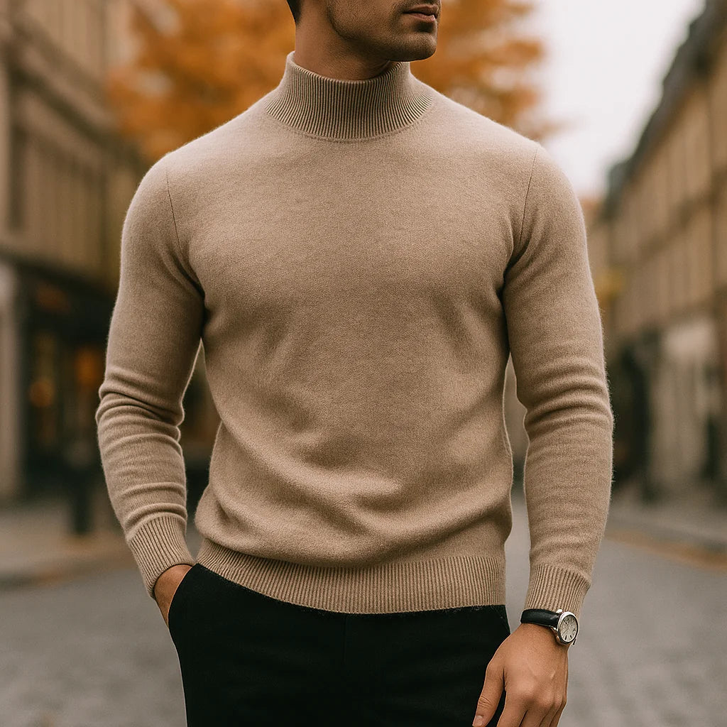 Aristide | Pull col montant en maille douce