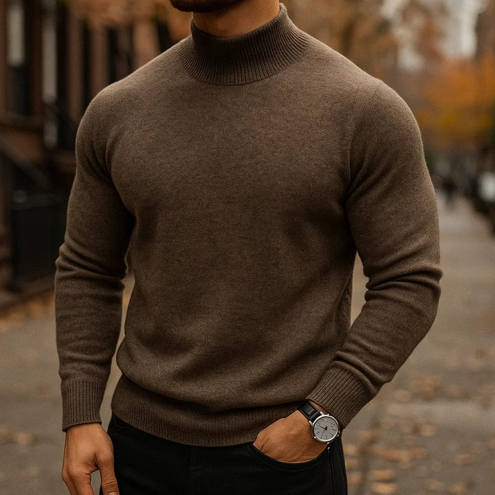 Aristide | Pull col montant en maille douce