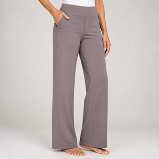Clarisse | Pantalon large stretch taille haute (1+1 OFFERT)