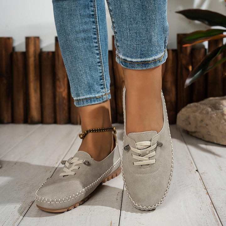 Albane | Mocassins souples à lacets élastiques