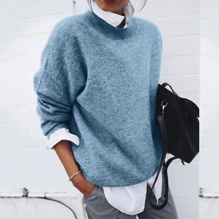 Solenne | Pull col rond en maille douce