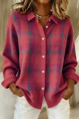 Anne | Blouse chaude à carreaux