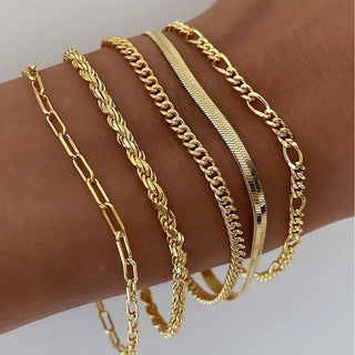 Ellen – Set of Gold Bracelets