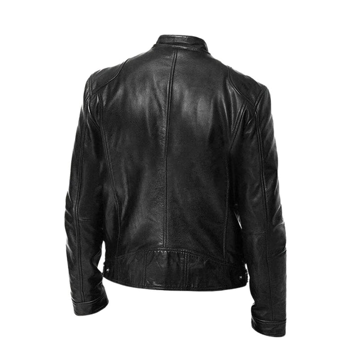 Alexandre | Veste en cuir à col montant homme