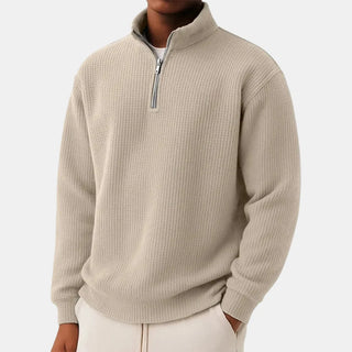 Damien | Pull zippé au confort quotidien et au style intemporel