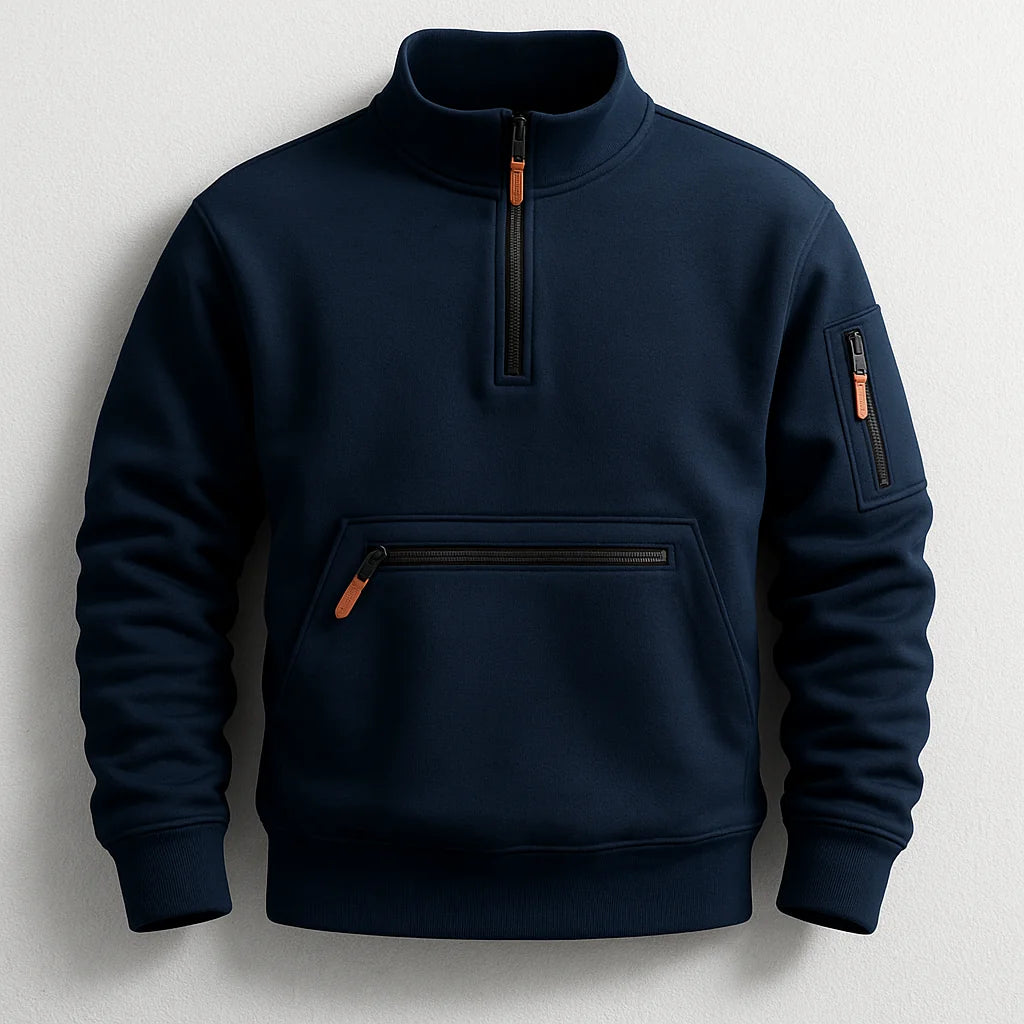 Ferdinand | Sweat demi-zippé à poche zippée