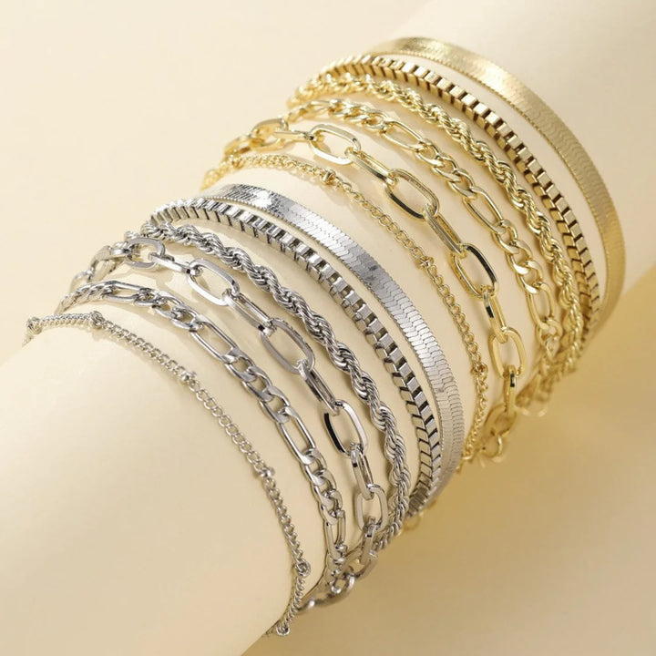 Ellen – Set of Gold Bracelets