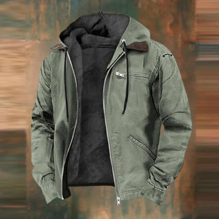 Corentin | Veste homme en coton doublée à capuche
