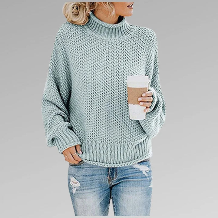 Armelle | Pull col roulé en grosse maille