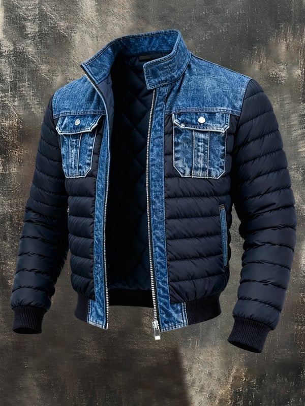 Maxime | Veste vintage en patchwork denim
