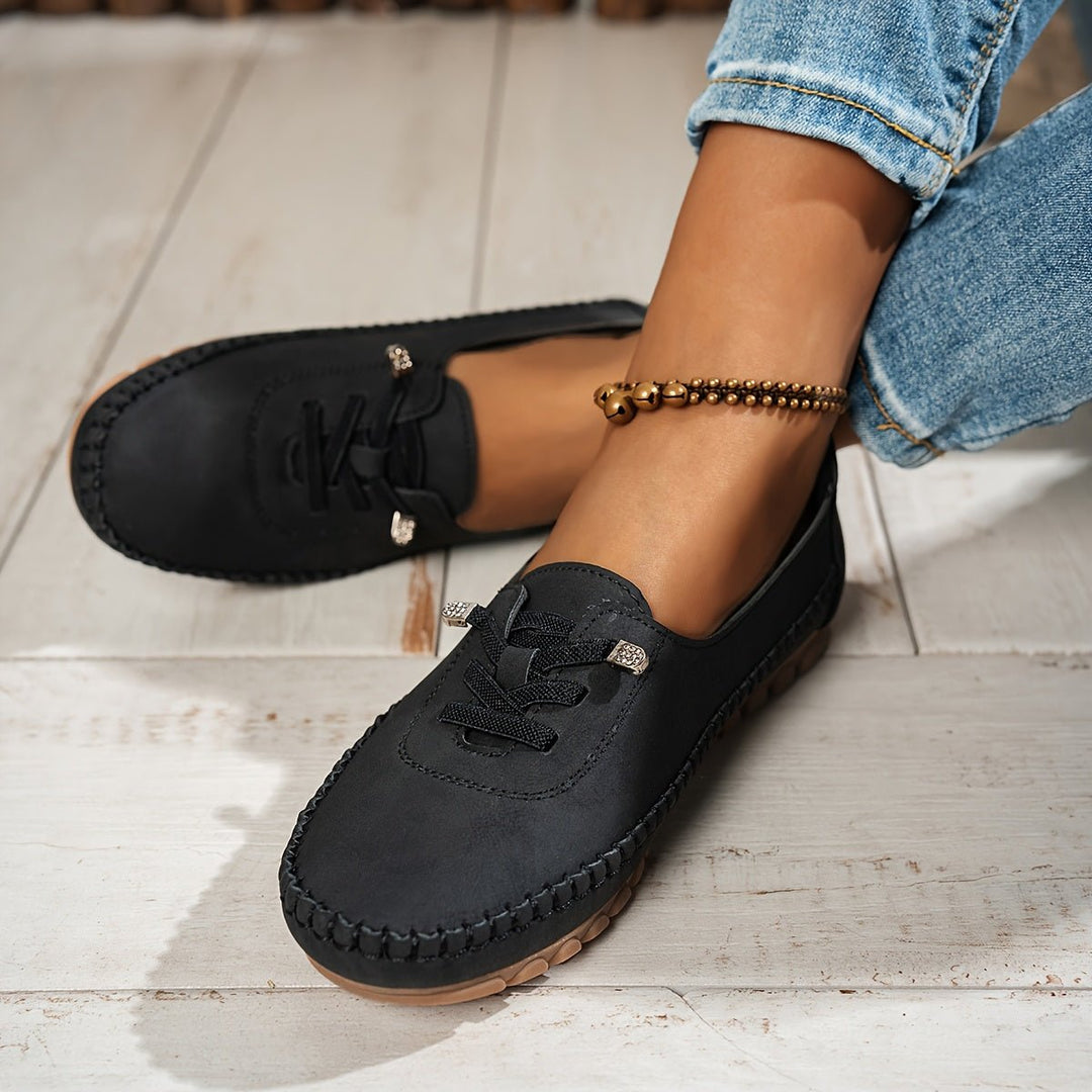 Albane | Mocassins souples à lacets élastiques