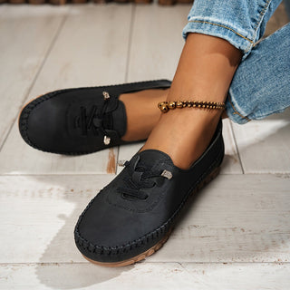 Albane | Mocassins souples à lacets élastiques