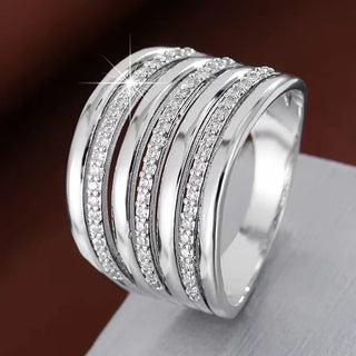 Ombeline | Bague multi-rangs minimaliste pour femme