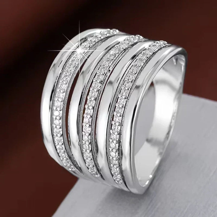 Ombeline | Bague multi-rangs minimaliste pour femme