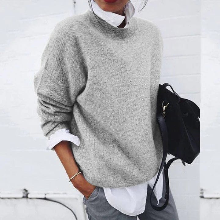 Solenne | Pull col rond en maille douce