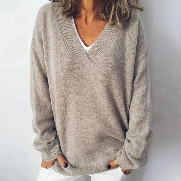 Carmen | Pull élégant en cachemire à col V