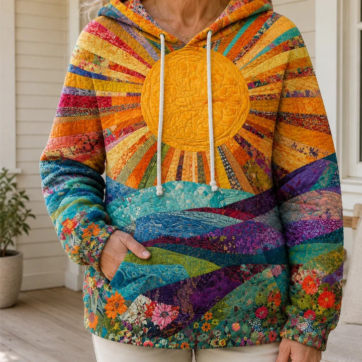 Mélodie | Sweat à capuche motif soleil