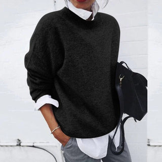 Solenne | Pull col rond en maille douce
