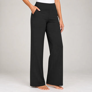 Clarisse | Pantalon large stretch taille haute (1+1 OFFERT)