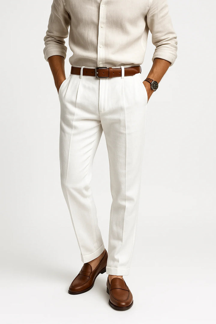 Hisan | Stylish Linen Trousers