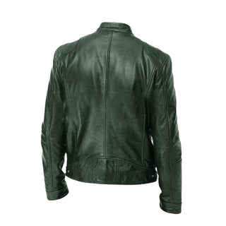 Alexandre | Veste en cuir à col montant homme