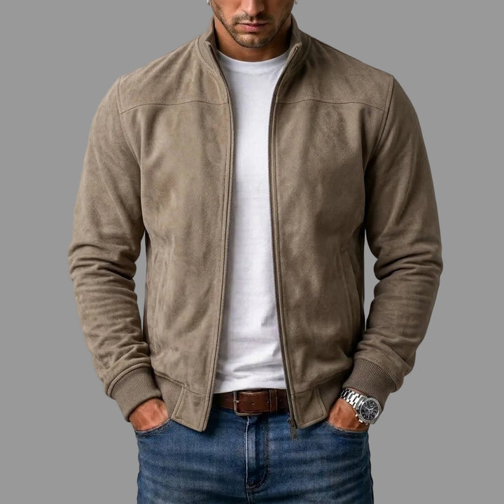 Corrado | Veste en cuir suédé