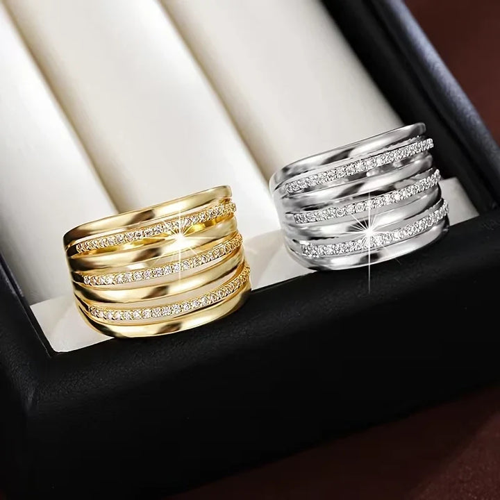 Ombeline | Bague multi-rangs minimaliste pour femme