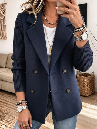 Léonie | Blazer élégant à manches en maille