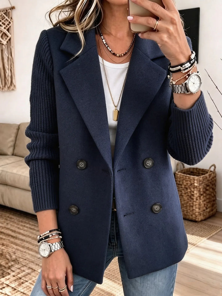 Léonie | Blazer élégant à manches en maille