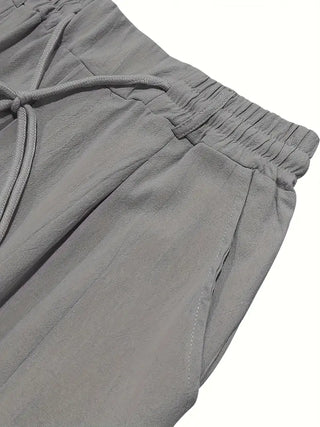 Nichols | Pantalon ample en lin à cordon de serrage