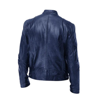 Alexandre | Veste en cuir à col montant homme