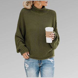 Armelle | Pull col roulé en grosse maille
